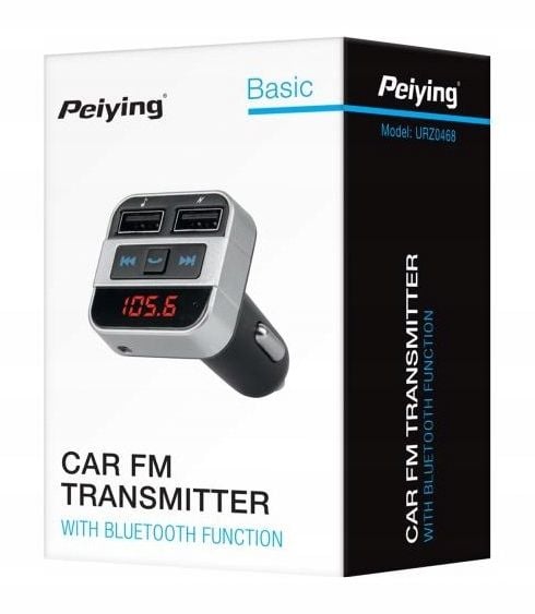 Transmiter Samochodowy FM BT MP3 Ładowarka USB zdjęcie 1