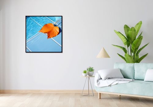 Plakat 80x80cm Liść przy Wodzie na Arena.pl