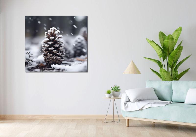 Obraz 100x90cm Zimowy Spokój zdjęcie 2