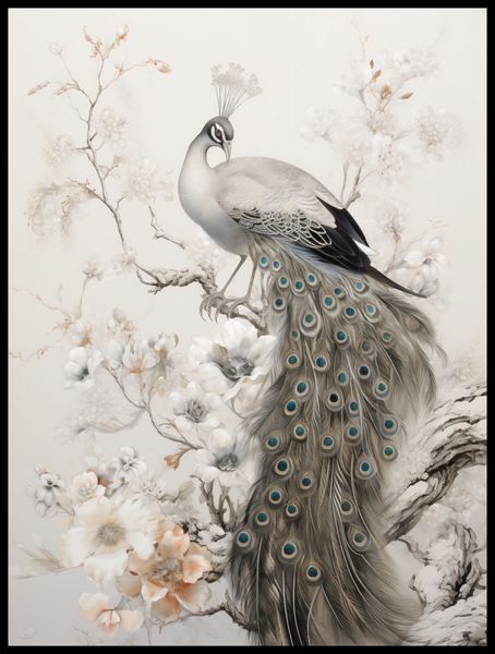 Plakat 60x80cm Pawia Gracja zdjęcie 2