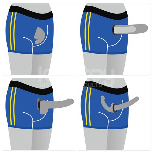 Chic Strap-On Shorts (36 - 39 Inch Waist) Blue na Arena.pl