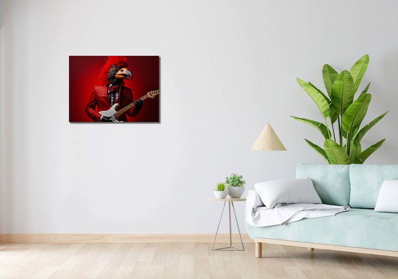 Obraz 70x50cm Zwierzęcy Rock'n'Roll zdjęcie 2