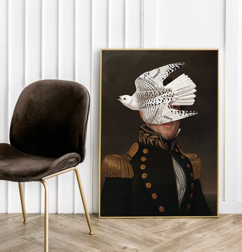 Plakat portret pop art generał 21x29,7 cm A4 na Arena.pl