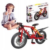 Klocki konstrukcyjne dla dzieci czerwony rower zabawka do zbudowania 212