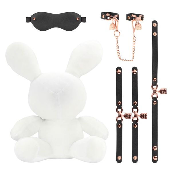 Rabbit Bondage - Velvet - Large - White zdjęcie 3