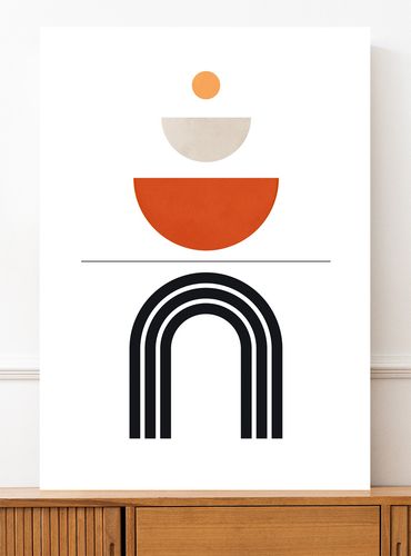 Plakat geometria boho styl 70x100 cm na Arena.pl