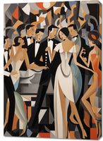 Obraz 70x100cm Bal w Art Deco