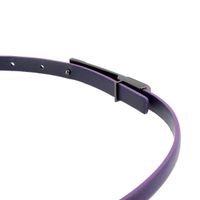 DUDU Pasek damski z prawdziwej skóry w dwóch odcieniach Made in Italy Cienki 12 mm skrócony z klamrą zatrzaskową