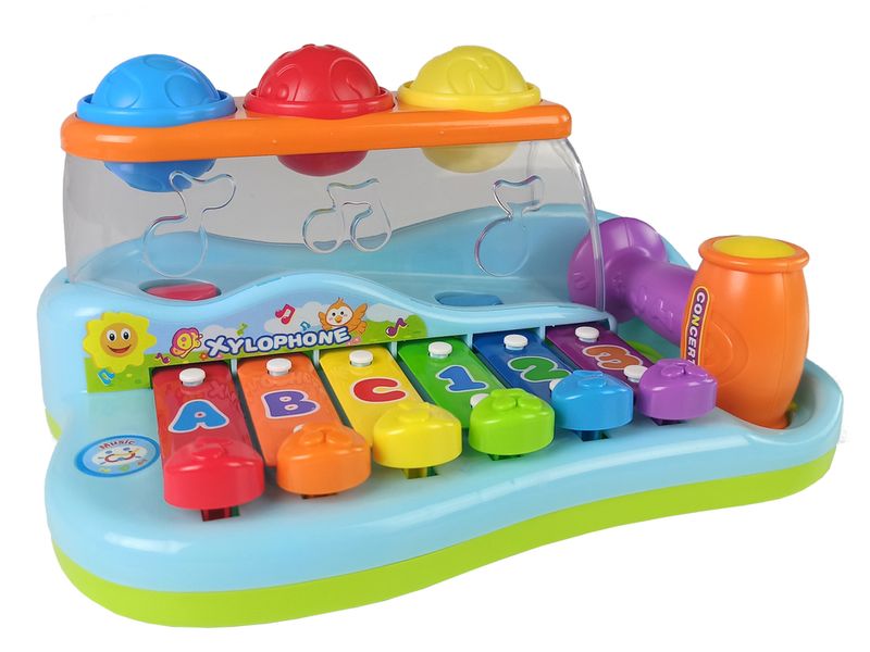 ND24_37 Edukacyjne cymbałki dla malucha + młoteczek zdjęcie 2