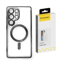 etui wozinsky electroplated magsafe na samsung galaxy s24 fe - czarne