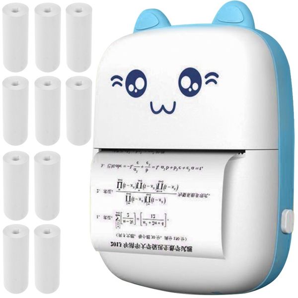 DRUKUŚ MINI DRUKARKA TERMICZNA KOT DO ZDJĘĆ ŚCIĄG NA BLUETOOTH PRZENOŚNA zdjęcie 8