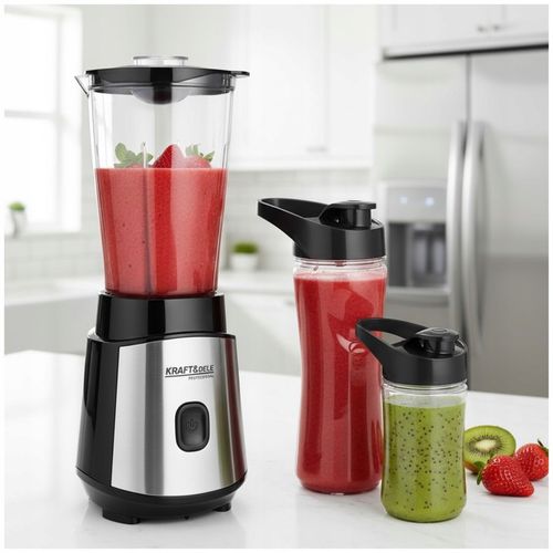 BLENDER KIELICHOWY 1500W MIKSER DO SMOOTHIE KOKTAJLI LODU 2 BIDONY + na Arena.pl