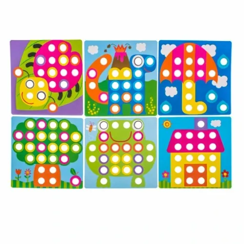 UKŁADANKA MONTESSORI GUZIKOWA MOZAIKA EDUKACYJNA na Arena.pl