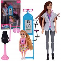 LALKA OKULISTA ZABAWKI DLA DZIECI DZIEWCZYNEK AKCESORIA GABINET ZESTAW