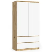 Szafa do sypialni, 2 szuflady, drzwi, DORMI, 90x51x180 cm,  | TYLETEGOTU