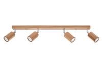 Regulowana lampa sufitowa SL.1031 drewniane spoty do holu