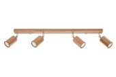 Regulowana lampa sufitowa SL.1031 drewniane spoty do holu