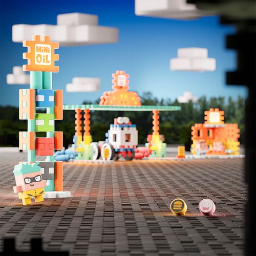 ND01_248602 *****Klocki wafle mini CityStacjaPali na Arena.pl