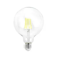 Żarówka LED Filament G125 E27 8W 900lm zimna do biura energooszczędna