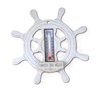 koło sterownicze termometr statek - 14 cm.      nr. 105