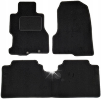 Dywaniki Welurowe Zestaw 3 sztuk Komplet do Honda Civic VII 5D 2001-2006