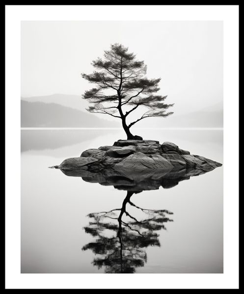 Plakat 40x50cm Samotne Drzewo zdjęcie 3