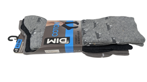 Skarpetki  Męskie Dim Coton  R.43-46 3 Pary na Arena.pl