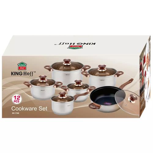 12 elementowy zestaw garnków kinghoff kh-1768 na Arena.pl