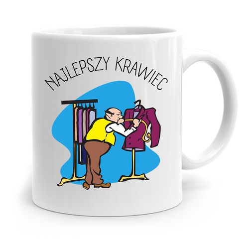 Kubek Prezent Krawcowej Krawca Najlepszy Krawiec Z Nadrukiem Ze Zdjęciem na Arena.pl