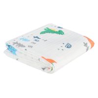 AKUKU MUŚLINOWY KOCYK OTULACZ DLA NIEMOWLĄT 110x105cm