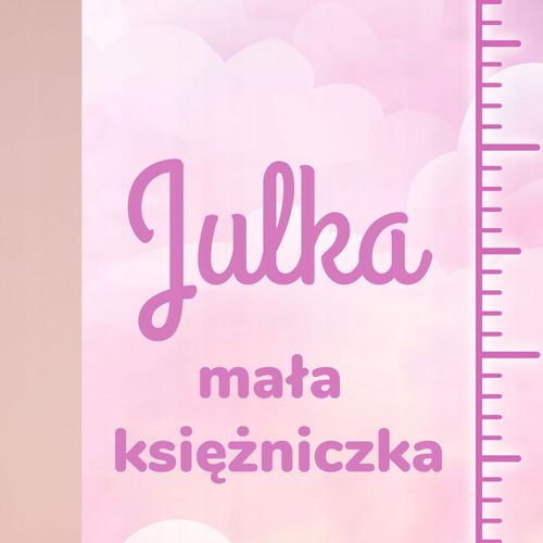 Miarka wzrostu PŁÓTNO nadruk DUŻA prezent ROCZEK na Arena.pl