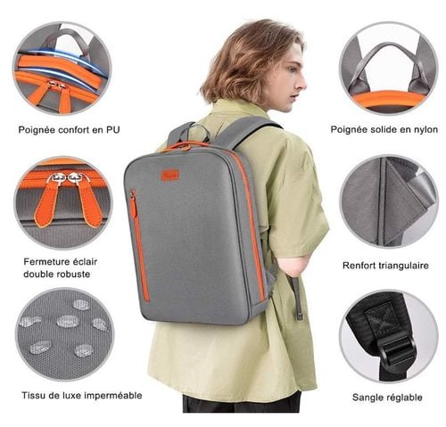 Plecak Na Laptopa Torba Miejska Szara A4 42X30 Cm na Arena.pl