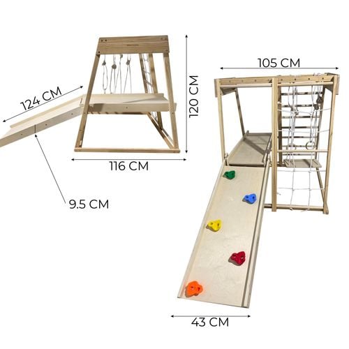 domowy plac zabaw Tygrys - drewno na Arena.pl