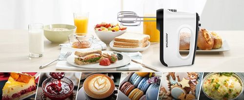 Mikser ręczny elektryczny kuchenny 400W 6 biegów TURBO 5 mieszadła na Arena.pl