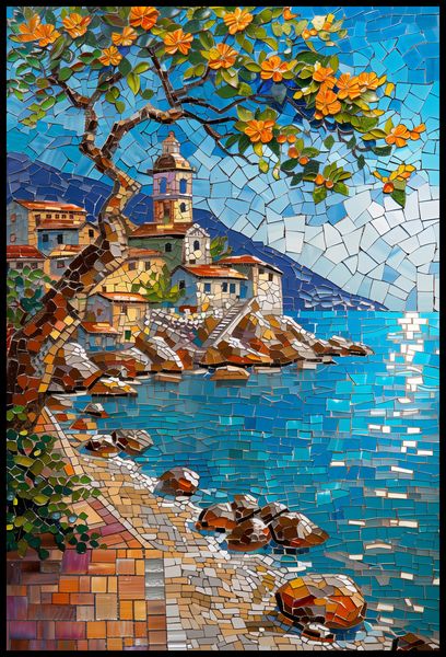 Plakat 68x101cm Mozaikowa Układanka zdjęcie 2