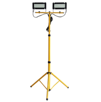 Naświetlacz LED 2x40W na statywie 6400K 8000 lm lampa robocza przenośna