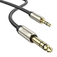 Kabel Audio UGREEN AV127 Jack 3.5mm DO 6.35mm 1m Szary