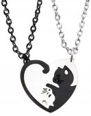 Zestaw Naszyjnik Przyjaźni BEST FRIENDS Yin Yang  N88_A_Czarny