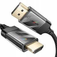 KABEL PRZEJŚCIÓWKA JSAUX DISPLAY HDMI 4K 60Hz 1,9M NYLON
