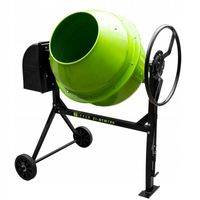 Betoniarka mieszalnik żeliwny wieniec 230V 180L stożkowy bęben pedał n