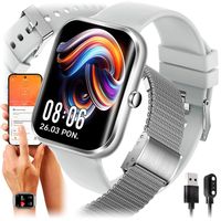 SMARTWATCH ZEGAREK POLSKIE MENU ROZMOWY SPORT SMART WATCH MĘSKI ORAZ DAMSKI