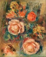 Bouquet of Roses, Pierre-Auguste Renoir - plakat 20x30 cm