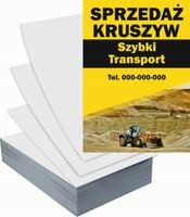 Ulotki A6 reklamowe firmowe 100 szt projekt w cenie SPRZEDAŻ KRUSZYW