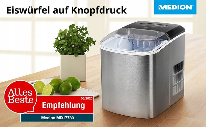 Kostkarka do lodu 2 rozmiary 12kg/24h 2,2L zdjęcie 2