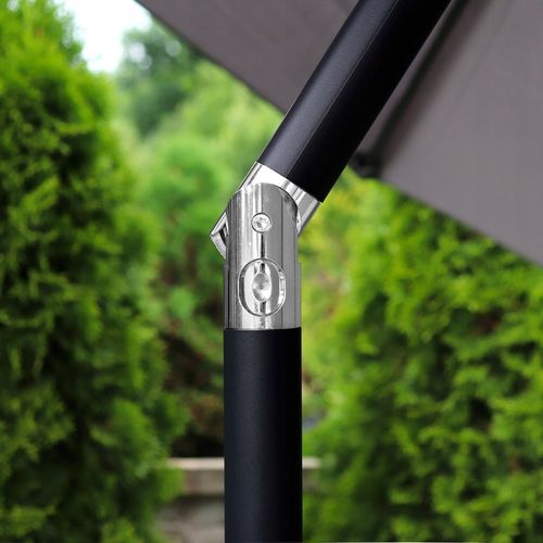 PARASOL OGRODOWY 300 CM DUŻY SKŁADANY REGULOWANY SOLIDNY ŁAMANY Z KORBKĄ na Arena.pl