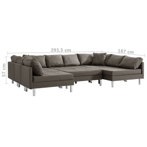 Sofa Modułowa, Tkanina, Taupe na Arena.pl