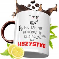 Kubek Bordowy Dla Kuriera Na Urodziny Prezent Z Nadrukiem Ze Zdjęciem