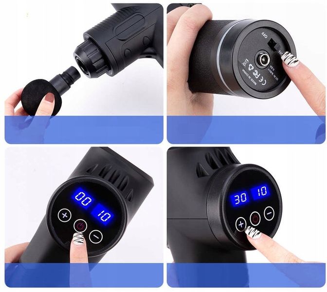 Pistolet wibrujący do masażu MASAŻER ręczny (E066) zdjęcie 8