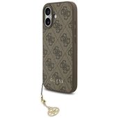 Etui Guess 4G Charms Collection MagSafe do iPhone 17 brązowy