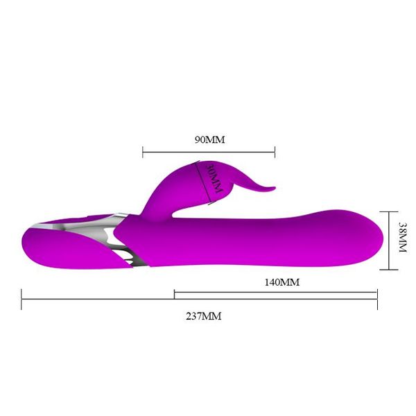 Pompowany Wibrator Wielofunkcyjny 23Cm 7Trybów Usb zdjęcie 7
